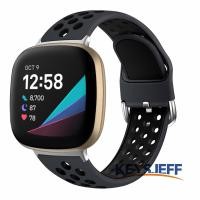 ราคา เข ้ ากันได ้ กับ Fitbit Versa 3 สายรัด Fitbit Sense Bands ผู ้ หญิงผู ้ ชาย Breathable นุ ่ มเปลี ่ ยนกีฬาสายซิลิโคน (27100455242)