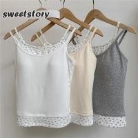 ราคา เสื้อสายเดี่ยวมีฟองน้ำ ลายดอกเล็กเต็มตัว แต่งขอบลูกไม้ คุณหนูห้ามพลาด sweetstoryy (28953113839)