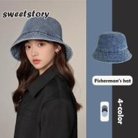 ราคา พร้อมส่ง หมวกบักเก็ตยีนส์ฟอก ผ้าหนา งานสวย sweetstoryy (28200299536)