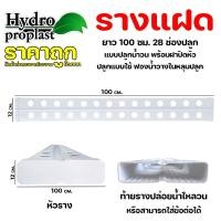 ราคา รางปลูกผักไฮโดรโปนิกส์ รุ่นรางแฝด เจาะ 28 หลุมปลูกแบบปิดฝาหัว (28751376433)