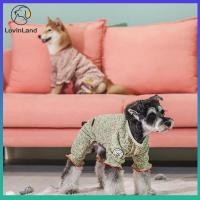 ราคา Lovinland Touchdog เสื ้ อแจ ็ คเก ็ ตสี ่ ขาถักสําหรับสุนัข Hemp Pink Hemp Green (24126743158)