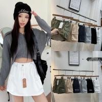 ราคา Lady jeans 2319 K กระโปรงสั้นทรงเอ คาร์โก้ผ้าวอร์มนิ่ม แต่งกระเป๋าข้าง มีซับใน เอวยางยืด ผู้หญิง พร่อมส่ง 6สี (29602557502)