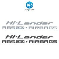 ราคา สติ๊กเกอร์ Hi Lander ABS EBD AIRBAGS ติดฝาท้ายกระบะ ISUZU D MAX ปี2007 2011 (4116735079)
