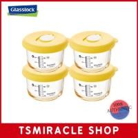 ราคา Glasslock Baby Round Glass Baby Food Container 160ml 4P Smile Cap Steam Hole (25614823193)
