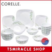ราคา Corelle Green Delight ชุดจานชามจานสี่เหลี่ยม 17P (24313311721)