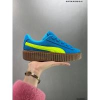ราคา PUMA CREEPER PHATTY รองเท้าวิ่งสำหรับผู้ชายและผู้หญิง สีฟ้าขาว ขนาด 36 44 (27103552610)