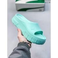 ราคา PUMA Mayze StackInjex ฤดูร้อนเพิ่มความสูงรองเท้าชายหาดผู้หญิงขนาดรองเท้าแตะ 35 40 (25582310524)