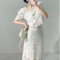 ราคา ส่งต่อ set เสื้อ กระโปรง ปักลูกไม้ทั้งตัว มีซับใน ใส่ไปทำบุญ งานบวช สุภาพ เรียบร้อยแต่ชิค ใส่แล้วไม่แก่แน่นอน (29103724840)