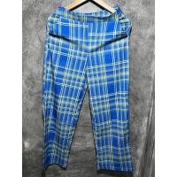 ราคา A13 กางเกงลายสก๊อตมือสองสีน้ำเงินเหลืองผ้าใส่สบาย (13976769308)