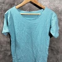 ราคา เสื้อมือสองลายขวางสีฟ้าขาว ราคา 15 บาท (9743877333)