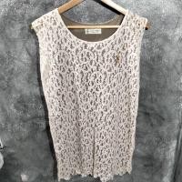 ราคา เสื้อแขนกุดสีครีมใส่สบายผ้านิ่มมือสองราคา 40 บาท (9443956354)