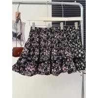 ราคา ฤดูร้อนเกาหลีรุ่นหวานกระโปรงดอกไม้ขนาดเล็กไขมัน มม ขนาดใหญ่ยืดหยุ่นเอวสูงหลวมชีฟอง ก เส้น กระโปรง (28853173612)