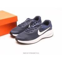 ราคา Nike Revolution 7 รองเท้าวิ่งลำลองน้ำหนักเบาสีน้ำเงินเข้มขนาด 36 45 US11 (27051143193)