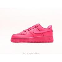 ราคา Nike Air Force 1 Low รองเท้าสเก็ตบอร์ดสำหรับผู้ชายและผู้หญิงรองเท้าผ้าใบสีชมพูขนาด 36 45 (24078561416)