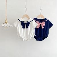 ราคา ชุดบอดี้สูท รอมเปอร์ แขนสั้น คอปกโปโล สีพื้น สไตล์ทหารเรือ น่ารัก แฟชั่นฤดูร้อน สําหรับเด็กผู้ชาย และเด็กผู้หญิง (18779421478)