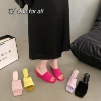 ราคา พร้อมส่งจากไทย TX565 รองเท้าส้นเตารีด เปิดนิ้วเท้า ส้นสูง2 5 นิ้ว หนังกลับนิ่ม ใส่สบาย รองเท้าผู้หญิงสไตล์เกาหลี (25582442818)