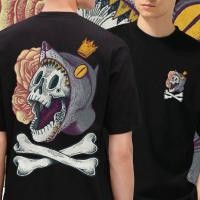 ราคา พร้อมส่งเสื้อเฮีย เสื้อ FOX SKULLCotton 100 มีสองสี ทั้งทรงปกติและ OVERSIZE (23515856692)