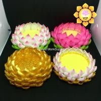 ราคา ฐานดอกบัว ฐานบัว ฐานรองพระ สี5 10นิ้ว ทอง4 8 ใหญ่ (2868076744)