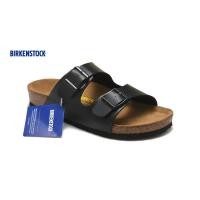 ราคา Birkenstock Arizona Soft Sole Double Button Men Women Beach Sandals 751 สีดํา (29102416263)