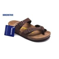 ราคา Birkenstock Mayari รองเท้าแตะลําลองสําหรับผู้ชายและผู้หญิงรองเท้าชายหาด 805 สีน้ําตาลด้าน (26503335687)