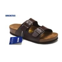 ราคา Birkenstock Arizona รองเท้าแตะชายหาด พื้นนุ่ม กระดุมคู่ สีน้ําตาล สําหรับผู้ชาย ผู้หญิง 751 (25055000247)