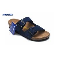 ราคา Birkenstock Arizona รองเท้าแตะ รองเท้าชายหาด หัวเข็มขัดสองตัว สีน้ําเงินกรมท่า สําหรับผู้ชาย 751 (25024505844)