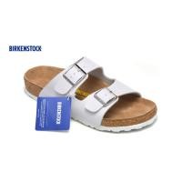 ราคา Birkenstock Arizona Soft Sole Double Button Men Women Beach Sandals 751 สีขาวทั ้ งหมด (24081221815)