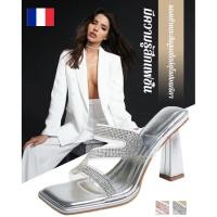 ราคา ลดกระหน่ำ เพิ่มความสูง 10 ซม รองเท้าแตะส้นสูงสไตล์ยุโรปอเมริกา 2024 ฤดูร้อนใหม่เปิดนิ้วเท้ารองเท้าแตะส้นหนา รองเท้าแตะส้นตึก เสริมส้น หัวเหลี่ยมแบบแฟชั่น (29253125756)