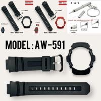 ราคา สายนาฬิกา Casio G shock รุ่น AW591 AW590 AWG100 AW 591 ของแท้100 (27500252312)
