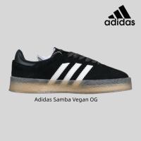 ราคา Kith x Clarks x Originals 8th Street Samba ID7299 Samba Street Collection การฝึกอบรมเยอรมัน Low Top Retro Casual Board รองเท้า LEI2 (25032723112)