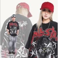 ราคา เสื้อยืด ทรงหลวม พิมพ์ลาย High Street สไตล์ฮิปฮอป วินเทจ สําหรับผู้ชาย พร้อมส่ง (25526465010)