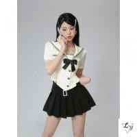 ราคา ขนาดใหญ่เกาหลีสูทสาวร้อนสูทคลาสซี่สูทสไตล์เกาหลีสวมใส่ฤดูร้อนชุดสองชิ้นสไตล์อเมริกันสไตล์กระโหลกสาวร้อนเจเคเครื่องแบบชุดกะลาสีกองทัพเรือปกเอวสูงกระโปรงจีบกระโปรงสั้นสูทสองช ฤดูร้อน (26803710762)