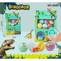 ราคา ของเล่น DIY ตู้หมุนไข่ เครื่องหมุนไข่ ไดโนเสาร์งับนิ้ว 8 ลูก ไข่กาชาปอง ตู้กาชาปองของเล่น (24771586017)