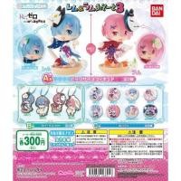 ราคา มิอ1 ไม่มีใบปิด Re Zero Rem Ram Assort 3 Gashapon การ์ตูน Re Zero kara Hajimeru Isekai Seikatsu (23840613501)