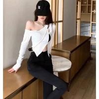 ราคา Mnvofficial พร้อมส่ง เสื้อแขนยาวเปิดไหล่เฉียง เว้าอก สุดแซ่บ ทรงนี้สวยเป๊ะมากๆจ๊าา ผ้าร่องเนื้อดี ยืดได้เยอะ (23377806282)