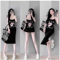ราคา Mnvofficial A1025 มินิเดรสสายฝอ ทรงแซ่บบบบ สกรีนลายอักษรมินิมอล ทรงนี้กำลังมามากๆ อินสุดๆ (21082856904)