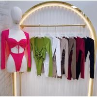 ราคา Mnvofficial Bosysuit บอดี้สูทแขนยาวรุ่นใหม่ แซ่บสุด งานผ้าเรย่อน ดีเทลผูกอกสวยจึ้งงง (19191760273)