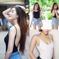 ราคา Mnvofficial bodysuit บอดี้สูท สายเดียวเว้าหลังผ้าเรยอนจ้า D13 (12199738145)
