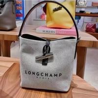 ราคา Ready Stock Original Authentic Longchamp 2023 New Women s Canvas Handbag Messenger bag Bucket bag Storage bag Shoulder bag Sling bag Tote bag (26250669599)