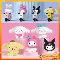 ราคา นาโนบล็อก Kuromi ใหม่ My Melody Hello Kitty Building Blocks Toys Girls Gifts Pop Doll Diy Decoration (19369399211)