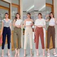ราคา กางเกงทรงบอลลูนผ้าไอด้า งานซิปหน้าตะขอหน้า (5753068927)