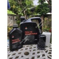 ราคา น้ำมันเครื่องสังเคราะห์ 100 ดีเซลแท้ศูนย์ 5w 30 7ลิตร พร้อมกรองน้ำมันเครื่องและแหวนรองน็อตถ่ายมิตซูบิชิ PajeroTriton3 2 (25732626635)