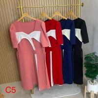 ราคา พร้อมส่ง เดรส อก 38 48 นิ้ว เดรสสาวอวบ พลางหุ่น ชุดทำงาน ออกงาน ไปงานแต่ง ชุดราตรี size 2xl 6xl ใส่ได้ รหัส C5 (24310690027)