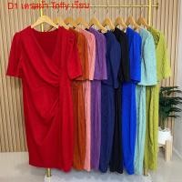 ราคา พร้อมส่ง เดรส อก 38 48 นิ้ว เดรสสาวอวบ พลางหุ่น ชุดออกงาน ไปงานแต่ง ชุดราตรี size 2xl 6xl ใส่ได้ รหัส D1 (24102699593)