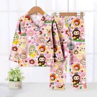 ราคา ชุดนอนเด็กแขนยาวลายการ์ตูนสุดฮิต ผ้าคอตตอนผสมไหมอิตาลี เด็กหญิง เด็กชาย ใส่ได้ (25682756667)