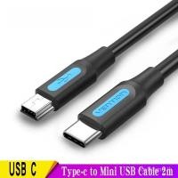 ราคา Vention สาย USB c ถึง Mini USB Type c อะแดปเตอร์สําหรับกล้องดิจิตอล MacBook proMP3 ผู้เล่น HDD Type c ถึง Mini USB สาย 1 5 ม 2 ม ใหม่ (26104079505)
