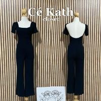 ราคา Cekathจั๊มกางเกงมีเเขนเว้าหลัง ผ้าเรย่อน LB51 (24578977535)