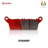 ราคา Brembo 07HO59SP ผ้าเบรกหลัง SP เกรดSinter สำหรับHONDA CBR600F 11 13 CBR1000RR SP 14 22 KAWASAKI ZX 10R 04 15 (22150879102)