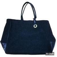 ราคา กระเป๋า Givenchy Leather Trim Wool Tote Bag มือสอง (26703920905)