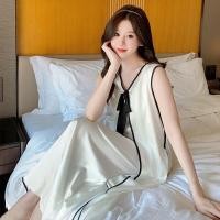 ราคา ชุดนอนกระโปรงยาว แขนกุด ผ้าเรยอน แบบบาง ทรงหลวม ขนาดใหญ่ เหมาะกับฤดูร้อน สําหรับสตรี (25922458940)